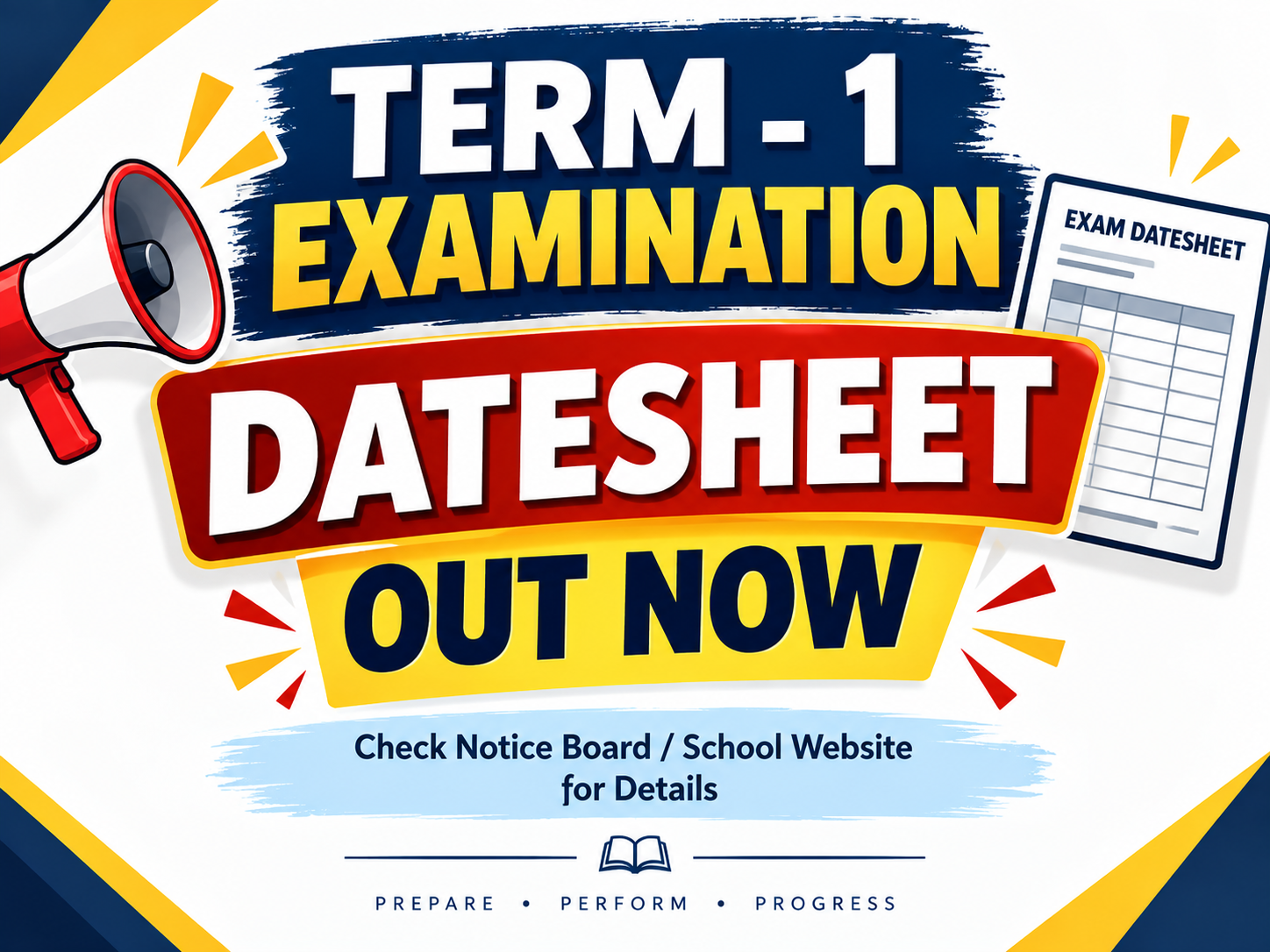 Term-I (Half Yearly) Examination – Session 2026–27